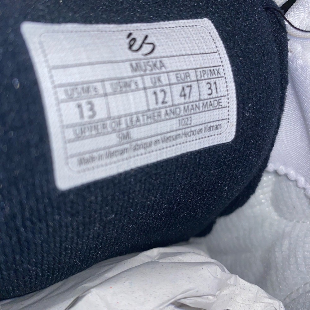 Es Chad Muska Limited Re-Issue White Skate Shoes NIB - Picture 9 of 11